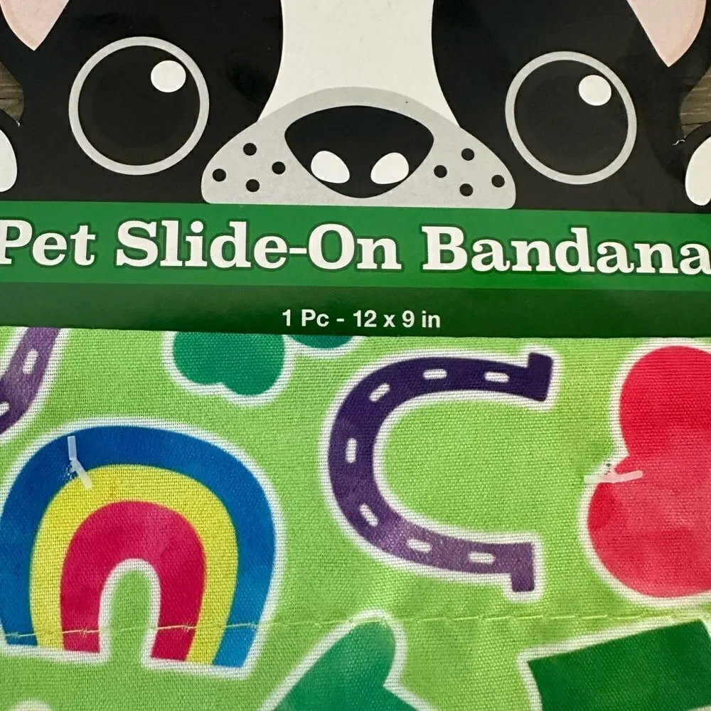 St. Patrick’s Day Dog Pet Collar Bandana Lucky Charms
